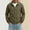 Army Green, variant on Men Lapel Collar Snap Button Jacket Drawstring Hem Lightweight Wind Resistant Casual Outerwear for Spring Fall Daily Street Campus Travel Walking Army Green S