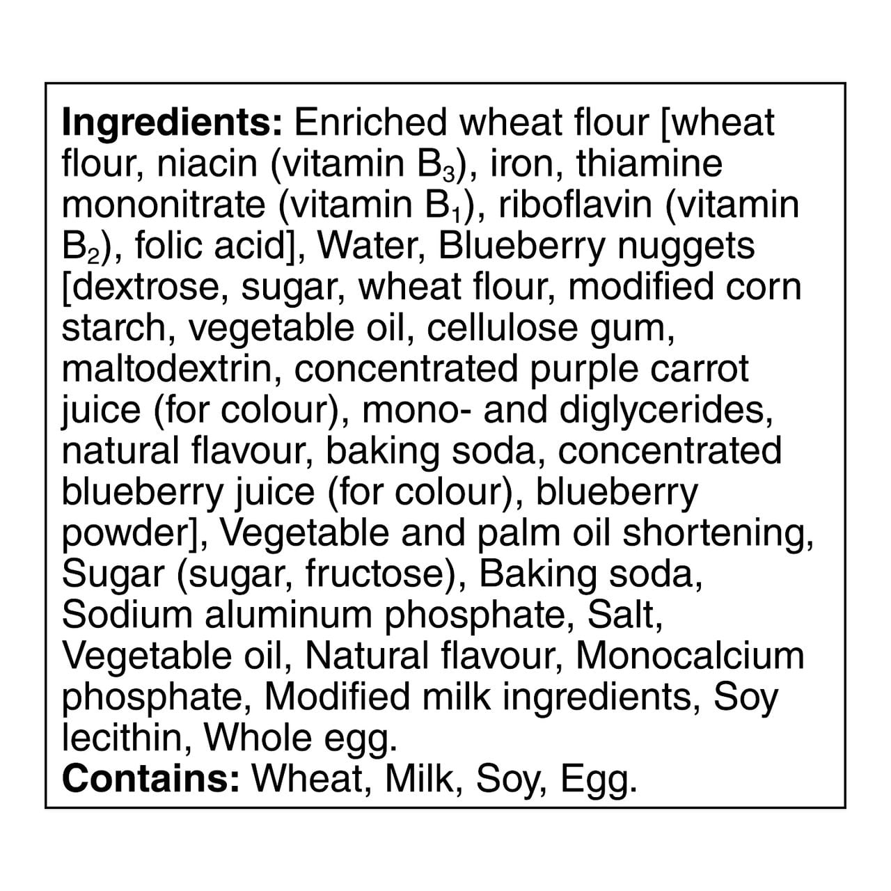 Gaufres EGGO* Saveur de bleuets, 280g (8 gaufres) 280 g, 8 gaufres