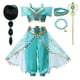 thumbnail image 2 of Disney 2023 vestido de jazmín para niñas, lámpara mágica de princesa Aladino, ropa de carnaval, Vestidos, disfraz de Cosplay para fiesta de Halloween, 2 of 5