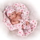 thumbnail image 2 of Calcetines de calzoncillos con manta de sombrero floral para muñeca recién nacida de 26-28 cm / pulgadas, 2 of 9