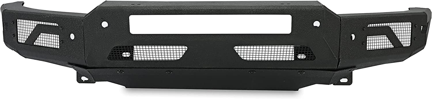 Kojem Steel Powder Coated Front Bumper Protector Compatible with 2019 2020 2021 Ford Ranger Off-Road Black