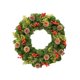 thumbnail image 3 of Corona colgante,Decoraciones de coronas navideñas para puerta de entrada al aire libre,Guirnalda navideña de bayas rojas y artificiales,Adorno colgante con hojas verdes y 40 centímetros, 3 of 9