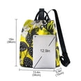 thumbnail image 3 of FORMRS Women's Travel Backpack Purse Anti-Theft Hidden Pockets Casual Shoulder Bag, Yellow Flowers, 3 of 7