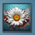 thumbnail image 1 of 5D bricolaje taladro redondo completo diamante pintura flores rompiendo decoración del hogar FLhrweasw Nuevo, 1 of 9