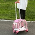 thumbnail image 3 of AQSQ Pet Carrier with Wheels for Small Medium Dogs & Cats Travel Flight Camping Outdoor, 3 of 8