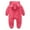 Red, variant on Fjofpr Boy Clothes Girl Clothes Girl Clothes Winter Toddler Boys Girls Color Cute Bear Ears Winter Thick Jumpsuit Romper（0-24Month）