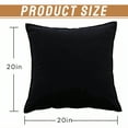 thumbnail image 4 of AUQ 2Pcs Decorative Pillow Covers Hidden Zipper Pillow Covers 20X20 Shrink Resistant Throw Pillow Covers Style4, 4 of 7
