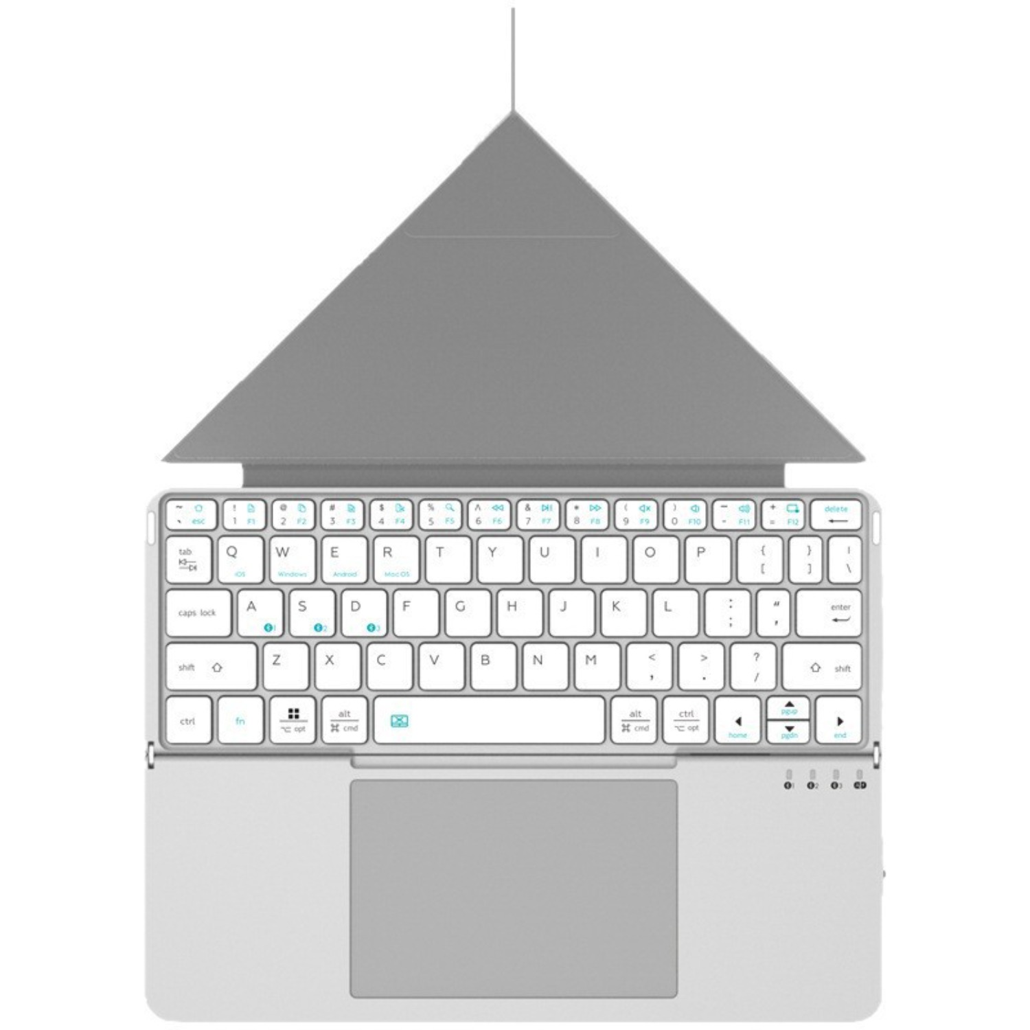 Leather Touch Fold Miaokong Magnetic Keyboard for IPad Bluetooth Wireless Portable Touch Pad Notebook Computer Bracket Accessories Gift