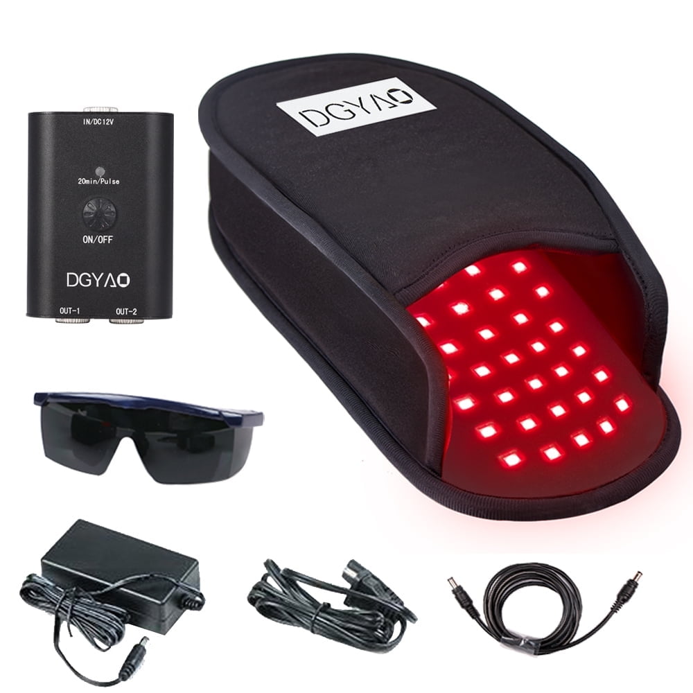 DGYAO Red Light Slippers for Feet - with Pulse Mode, Timer, Portable Infrared Light Home Device