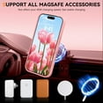 thumbnail image 2 of YINLAI iPhone 17 Case Compatible with Mag-safe,Translucent Matte Frosted Anti-Fingerprint Slim Shockproof Women Men Protective Case for iPhone 17 6.3",Pink, 2 of 8