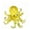 Gold, variant on Chanana Crystal Sequin Filled Octopus Squeeze Ball, Glitter Transparent Ocean Animal Stress Stress Ball, Soft Jelly Octopus Sensory Toy for Anxiety Relief & ASMR, Blue