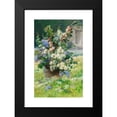 thumbnail image 2 of Eugène Henri Cauchois 11x14 Black Modern Framed Museum Art Print Titled - Lilac Branches and Hollyhocks (Around 1900), 2 of 5