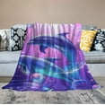 thumbnail image 2 of EastSmooth  Dolphin Blanket,Soft Warm Lightweight Sofa Bed Throws Blanket All Season for Kids Adults Women Gift, 2 of 6