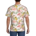 thumbnail image 2 of Naloa Tropical Flamingo Pineapple Men's T-Shirt Sport T-shirt Men's Basic Tee Casual Men's Shirt, Round Neck, Short Sleeves - Large, 2 of 5