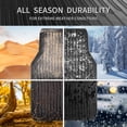 thumbnail image 3 of CAR GRAND Rubber Car Mats All Weather All Season Waterproof Universal Fit Trim to Fit SUV, Sedan, Truck, Set of 4 pieces All Black, 3 of 8
