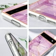 thumbnail image 6 of Compatible with Google Pixel 6A Case Marble Silicone Pink, Google Pixel 6A Case Silicone Shockproof Thin Phone Case Anti-Fingerprint Cover (Light Purple), 6 of 13