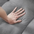 thumbnail image 3 of Zechuan Futon Sofa Bed Adjustable Sleeper Sofa Couch Modern Fabric Linen Upholstered Sofa with 2 Pillows, Solid Wooden Legs - Gray, 3 of 8