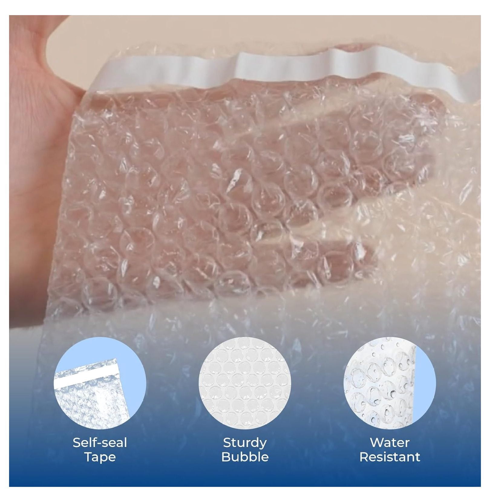 XYX 7x11.5" Clear Self-Sealing Bubble Out Bag Pouches -200 Pack- Bubble Cushion Wrap Bags for Packing, Storage, Moving, and Shipping fragile items