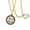Gold Gemini, variant on Women Men's 12 Constellation Horoscope Hollow Pendant Necklace Stainless Steel Birth Star Sign Personalized Pendant Chain Jewelry Gold Aries