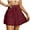 Red, variant on HJYCHN Mini Skirts for Women Trouser Skirt with Lace Up Mesh Overlay High Waist Pleated Style with Built-in Shorts Tennis Skirt Light Green L