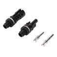 thumbnail image 1 of Solar Inverter Connectors, IP67 Waterproof High Temperature Proof Male Female DC 1500V Solar Panel Connectors Self Locking  For Outdoor, 1 of 8