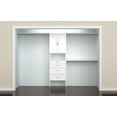 thumbnail image 3 of Closetmaid 1935140 Suitesymphony 7 To 10 Foot Wide Closet System Organizer Kit - Grey, 3 of 7