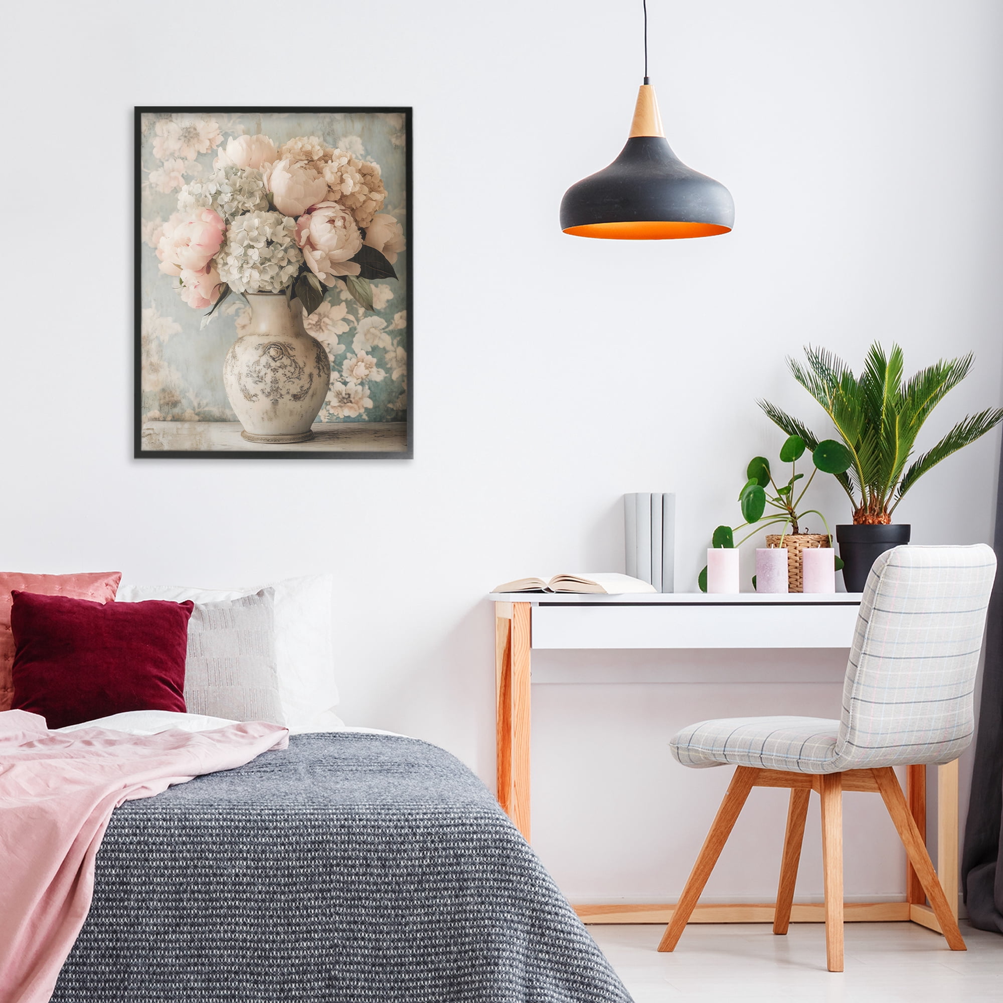 Stupell Industries Delightful Arrangement of Flowers Black Framed Giclee Art, design by Creative Studio