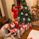 thumbnail image 5 of Juego de 24 púas de flores de Pascua doradas para adornos de árbol de Navidad, 5 of 6