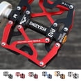 thumbnail image 1 of 1 Paire 3 Roulements Vélo Pédale Métal Pédale Anti-Dérapante Ultraléger VTT Pédales de Roulement - Rouge, 1 of 9