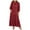 Red, variant on OSOLU Solid Color 2025 Summer Women Boho Maxi Dresses V-Neck Puff Sleeve Floral Flowy Swing Casual Long Dress Fashionable Sundress Dresses For Women 2025 Elegant Classy