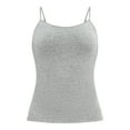 thumbnail image 5 of No Boundaries Cropped Shelf Bra Cami Top, Women's, 5 of 5