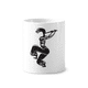 thumbnail image 1 of Flauta celebrar silueta Mexico danza mexicana Titular de cepillo de dientes de cerámica taza de regalo pluma blanco taza 350ml, 1 of 2
