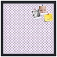 thumbnail image 2 of PinPix 20x20 Custom Cork Bulletin Board Light Purple Dots Poster Board Has a Fabric Style Canvas Finish, Framed in Light Purple Dots, by ArtToFrames (PinPix-503), 2 of 6