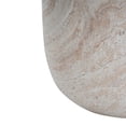 thumbnail image 6 of Indoor And Outdoor Barrel Shape Accent Table Lightweight MGO Concrete With Travertine Finish For Living Room Patio Garden, 6 of 8