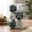 D, variant on Toile Print Fabric Wrapped Vintage Chinoiserie Christmas Ornament Balls With Velvet Ribbon For Xmas Tree Wreath Mantel Wedding Table Decor 6 Pack