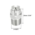 thumbnail image 2 of Flat Fan Spray Tip - 1/4 BSPT Male Thread 304 Stainless Steel Nozzle - 110 Degree 1.4mm Orifice Diameter, 2 of 4