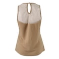 thumbnail image 7 of Sngxgn Women's Camisole Tank Top Undershirt Spaghetti Strap Basic Camisoles(Khaki,M), 7 of 7