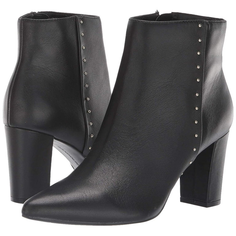 Bandolino Womens Zoila Leather Pointed Toe Ankle Fashion Boots