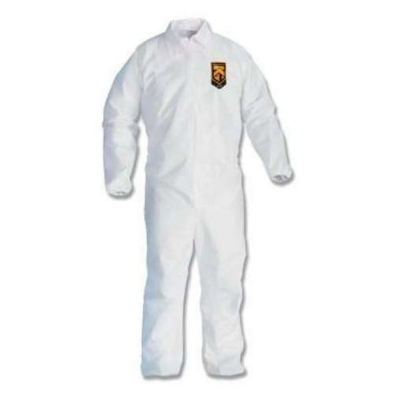 KLEENGUARD A20 Breathable Particle Protection Coveralls, L, Elastic, Zip