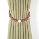 thumbnail image 2 of Curtain Rod Simple Curtain Hanging Ball Hook Tie Rope Curtain Buckle Curtain Tie A Pair (Maroon), 2 of 5