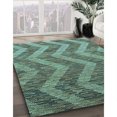 thumbnail image 3 of Ahgly Company Machine Washable Indoor Rectangle Transitional Deep-Sea Green Area Rugs, 5' x 7', 3 of 7