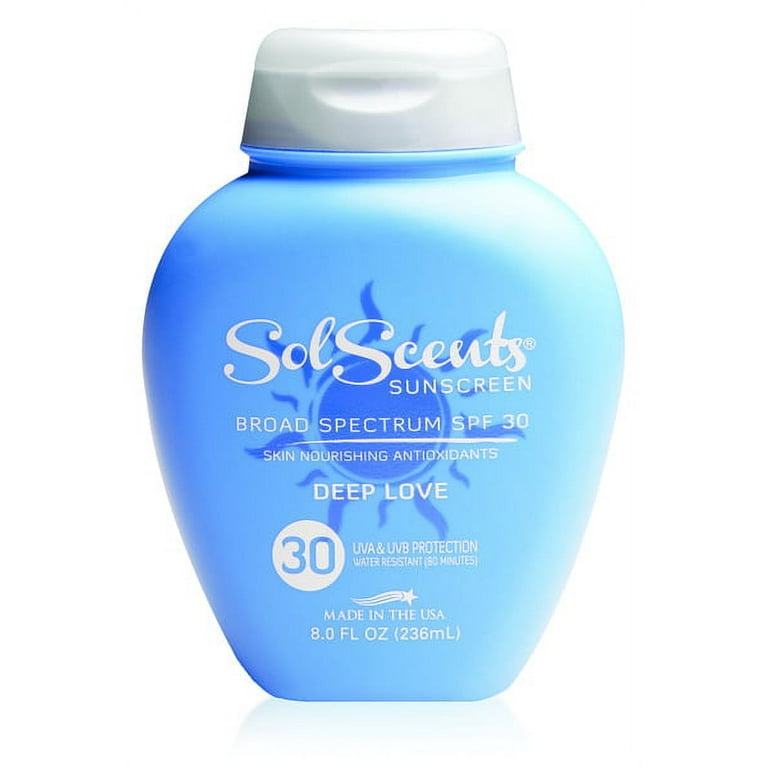 SolScents Moisturizing Sunscreen Lotion SPF 30 - Deep Love 8fl oz 