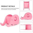 thumbnail image 2 of Desk Supplies Organiser, Mokani Cute Elephant Pencil Holder Multifunctional Office Accessories Desk Decoration, Pink, 2 of 6