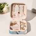 thumbnail image 6 of Alpaca Travel Portable Square Jewelry Organizer with Ring, Earring, Necklace, and Bracelet Storage - Suitable for Girls and Women, 6 of 6