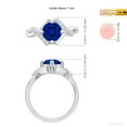 thumbnail image 5 of ANGARA Lab Grown 1.6 Ct Sapphire Bypass Promise Ring with Lab Diamond for Women in 14K White Gold (Size-7mm) | September Birthstone, Anniversary, Jewelry Gift for Women | Lab-Grown Blue Sapphire Ring, 5 of 8