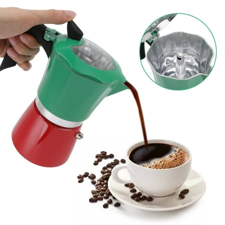 

Zaqw Stovetop Coffee Maker Moka Pot Reliable With Transparent Lid For Travel