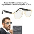 thumbnail image 3 of Lunettes Intelligentes AI, Lunettes de Traduction Multifonctions 5.4 avec Lentille Transparente pour une Communication en Temps Réel, 3 of 7