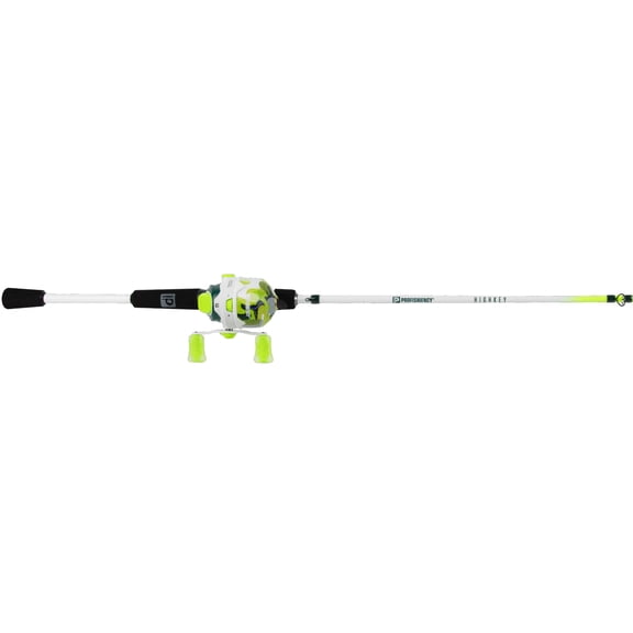 ProFISHiency HighKey Medium 6' 2-Piece Spincast Combo Fishing Rod and Reel Set
