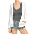 thumbnail image 3 of TheLovely Women's Lightweight Cotton Blend Long Sleeve Zip Up Thin Hoodie Jacket, 3 of 4