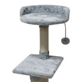 thumbnail image 6 of FISH&NAP Cat Tree Cat Tower Cat Condo Sisal Scratching Posts with Jump Platform and Cat Ring Cat Furniture Activity Center Kitten Play House US06HGrey, 6 of 6